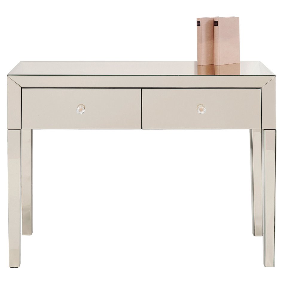Console Luxury Champagne, H92.5x100x40cm