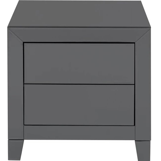 Dresser Luxury Push, 2 drawers, grey, H50x49x41cm