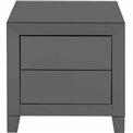Dresser Luxury Push, 2 drawers, grey, H50x49x41cm