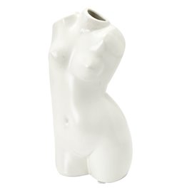 Vase White Lady, ceramic, 9x10.5x21cm