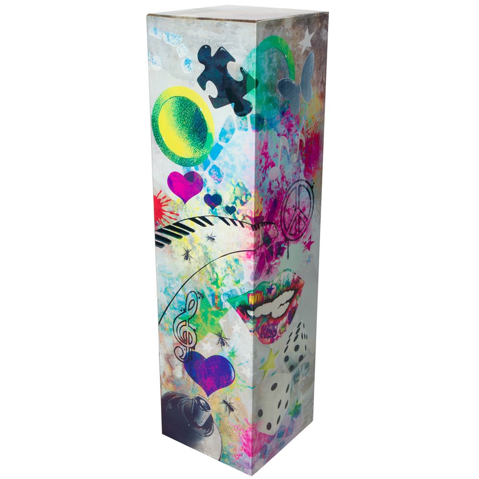 Column Street Art, big, metal,  H100x27x27cm 