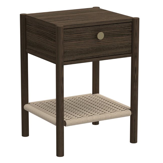 Bedside table Acmonfort, brown, H60x43.5x40cm 