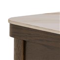 Console Authamp, brown/beige marble look, H75x100x40cm 