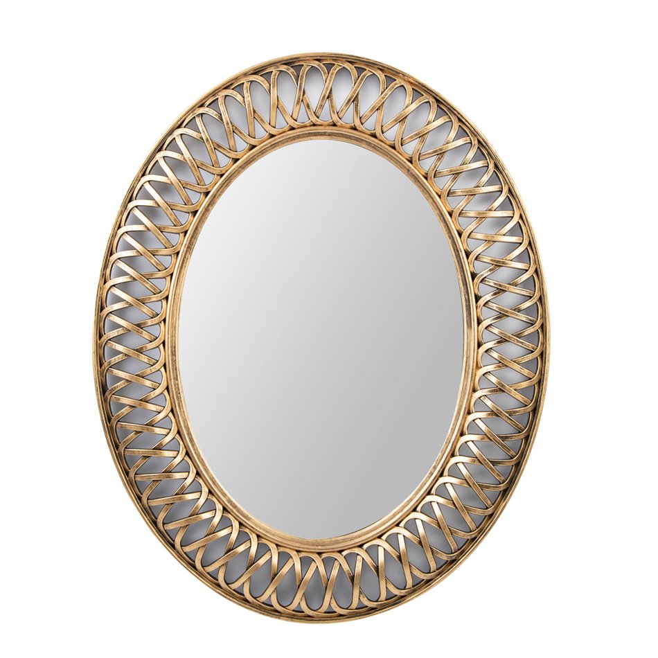 Wall mirror Ingels, gold, 61x5x76cm
