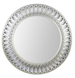 Wall mirror Indre, round, champagne color, D75x5cm
