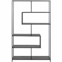 Bookcase Seaford, black, H185x114x35cm 