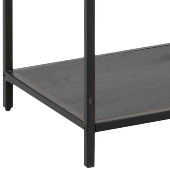 Bookcase Seaford, black, H185x114x35cm 