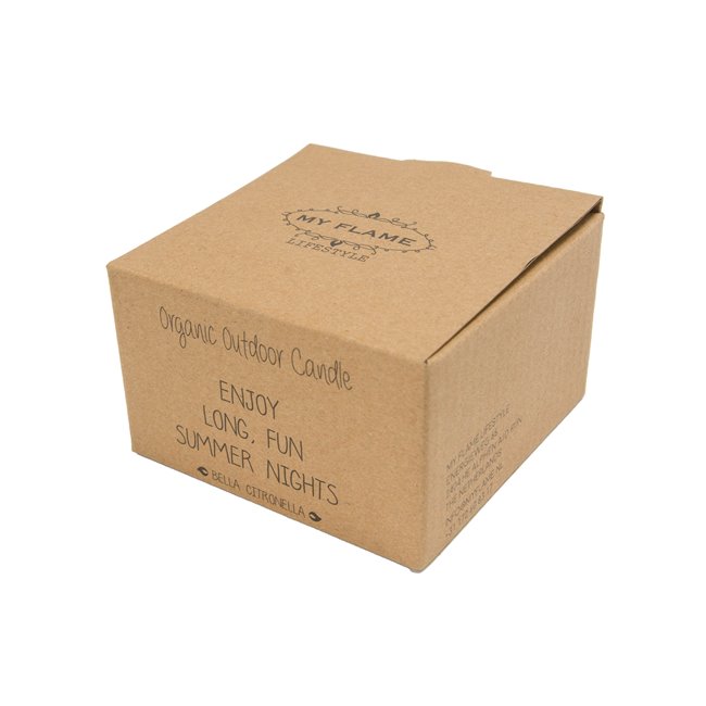 Outdoor candle Enjoy long fun summer, H5xD9cm