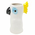 Vase Cockatoo Fine Earthenware, white, 21x13x30cm