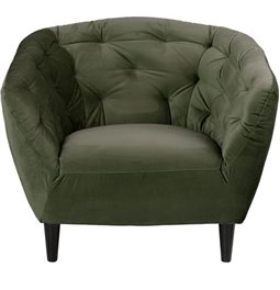 Armchair Aria, green, H78x97x84cm, seat height 46cm