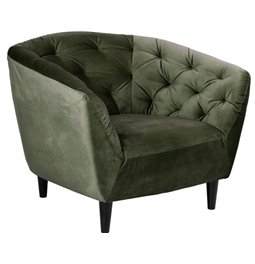 Кресло Aria, зеленое, H78x97x84cm, высота сиденья 46cm