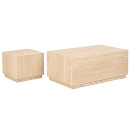 Coffee table set Aice, beige, H42x100x60cm 