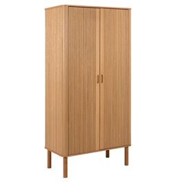 Wardrobe Angley, natural color, H200x100x55cm 
