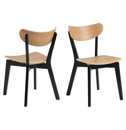 Valgomojo kėdė Aroxby, rinkinyje 2 vnt, natūrali sp., H79.5x45x55cm, sėdimosios dalies aukštis 42.5cm