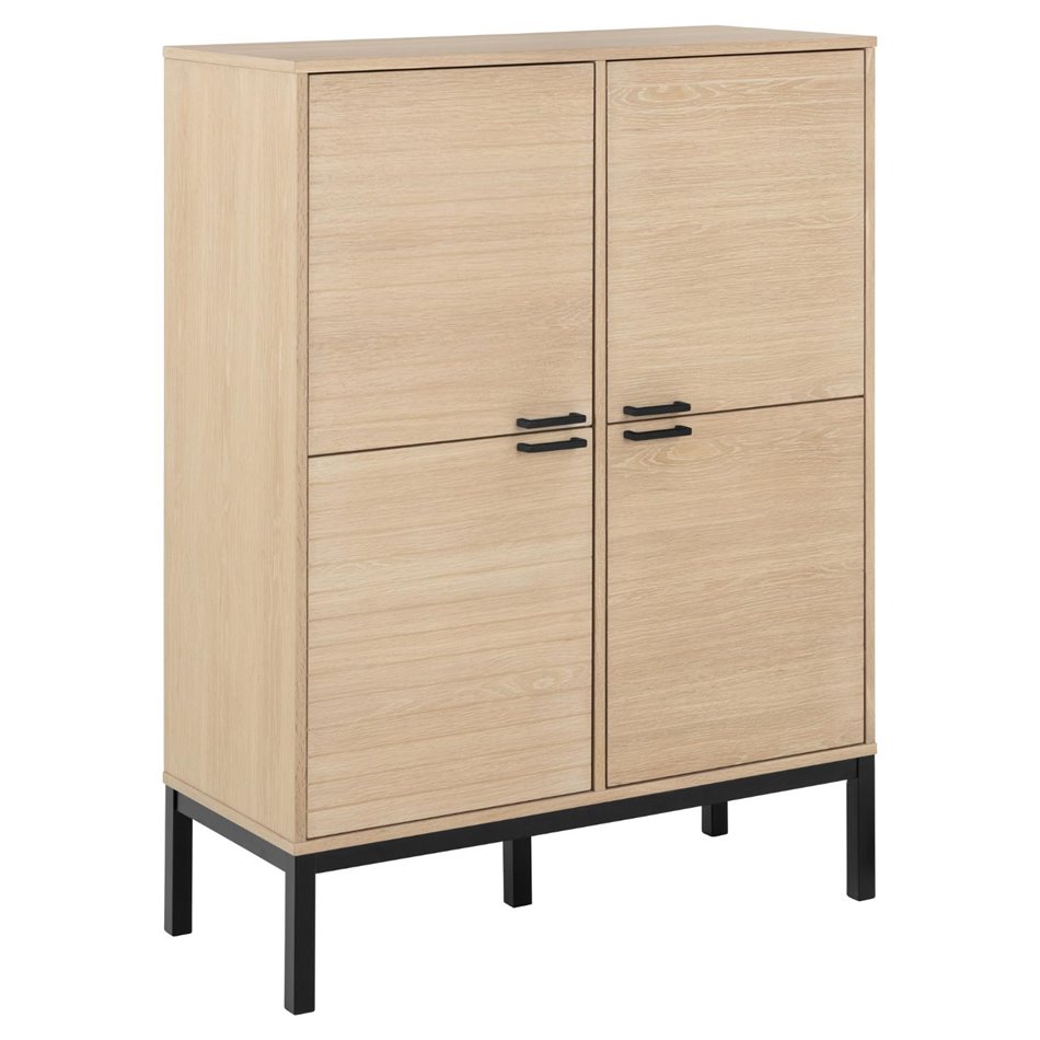 Cabinet Akensington, natural color, H120x91x40cm 