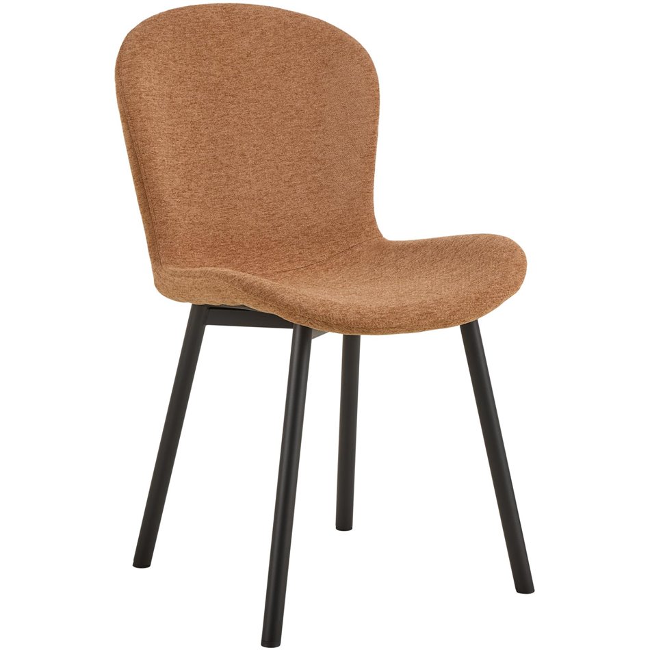 Dining chair Asra, set of 2 pcs, light brown, H86x50x58cm, seat height 47cm