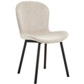 Dining chair Asra, set of 2 pcs, beige, H86x50x58cm, seat height 47cm