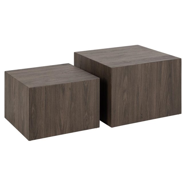 Coffee table set Aice, brown, H40x58x58cm 