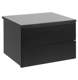 Bedside table Avignon, black, H25x37x32cm 