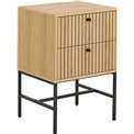 Bedside table Albany, natural color, H70x46x40cm 