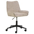 Office chair Addie, beige, H90.5x57x59.5cm, seat height 52-62cm