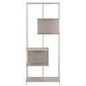 Bookcase Seaford, light grey/beige, H185x77x35cm 