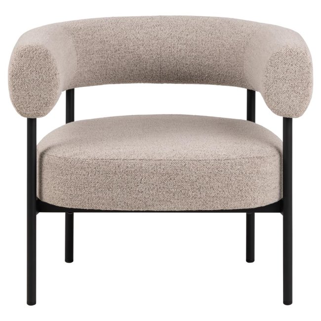 Armchair Akfield, beige, H71x78.5x67.5cm, seat height 43.5cm