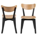 Обеденный стул Aroxby, комплект из 2шт., натурального цвета, H79.5x45x55см, высота сиденья 42.5см