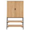 Cabinet Aipur, natural color, H140x80x40cm 