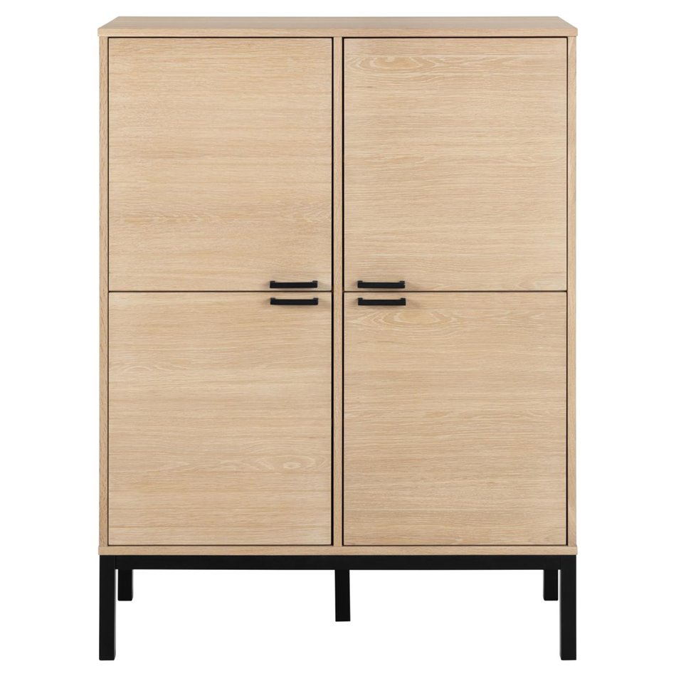 Cabinet Akensington, natural color, H120x91x40cm 