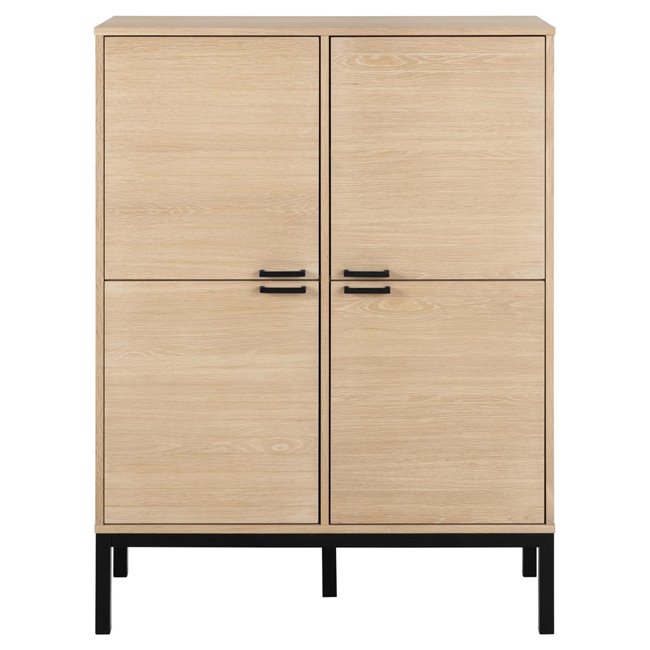Cabinet Akensington, natural color, H120x91x40cm 
