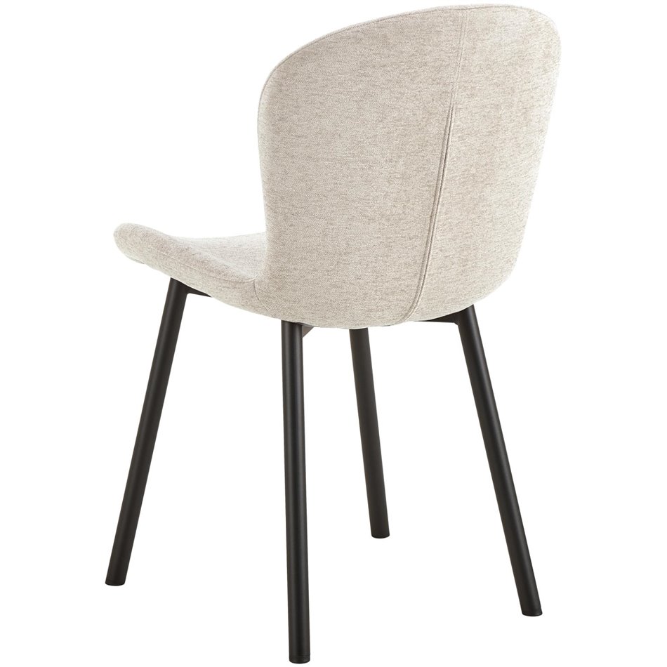 Dining chair Asra, set of 2 pcs, beige, H86x50x58cm, seat height 47cm