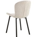 Dining chair Asra, set of 2 pcs, beige, H86x50x58cm, seat height 47cm