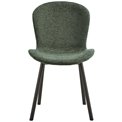 Dining chair Asra, set of 2 pcs, green, H86x50x58cm, seat height 47cm