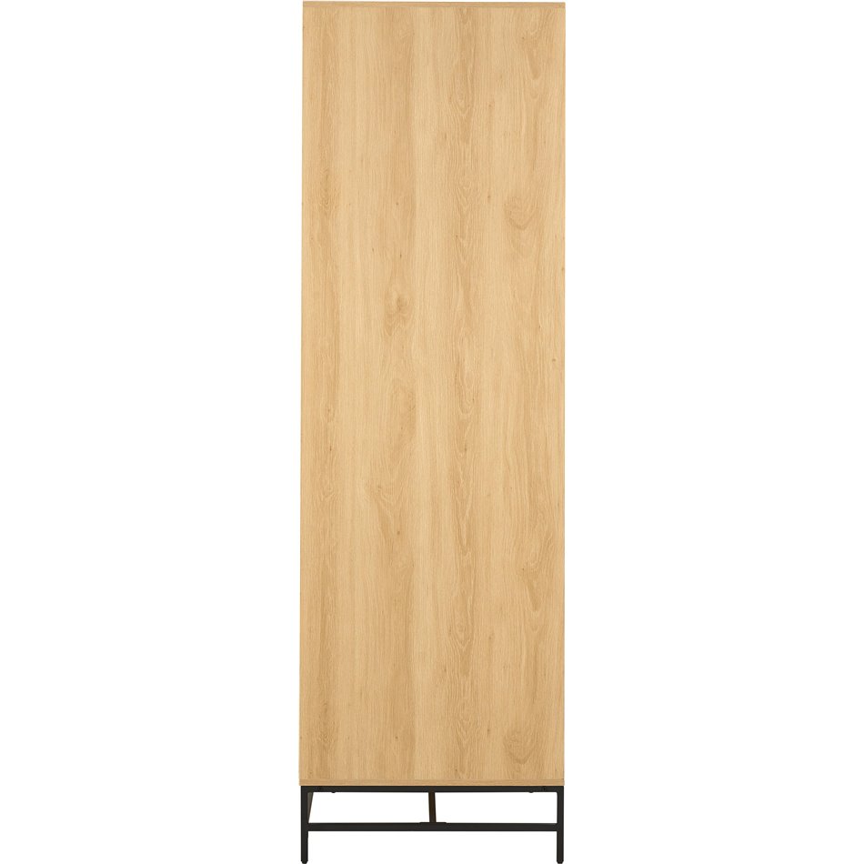 Wardrobe Albany, natural color, H200x99x60cm 