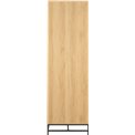 Wardrobe Albany, natural color, H200x99x60cm 