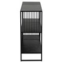 Bookcase Atrington, black, H83x120x35cm 