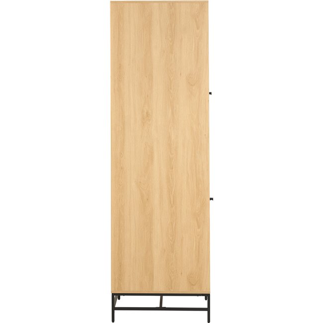 Wardrobe Albany, natural color, H200x51x60cm 