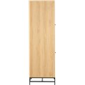 Wardrobe Albany, natural color, H200x51x60cm 