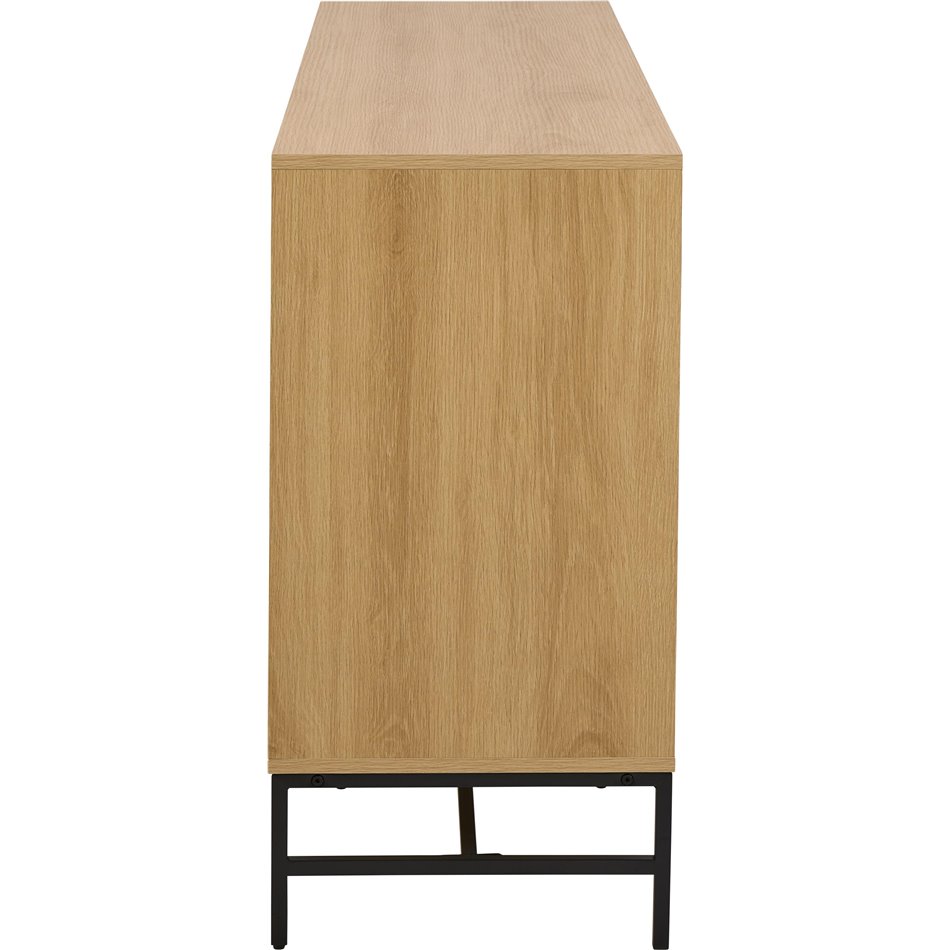 Chest of drawers Albany, natural color, H80x158x40cm 
