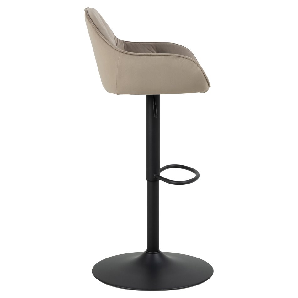 Bar chair Arook, set of 2 pcs, beige, H109x52x52cm, seat height 63-84cm