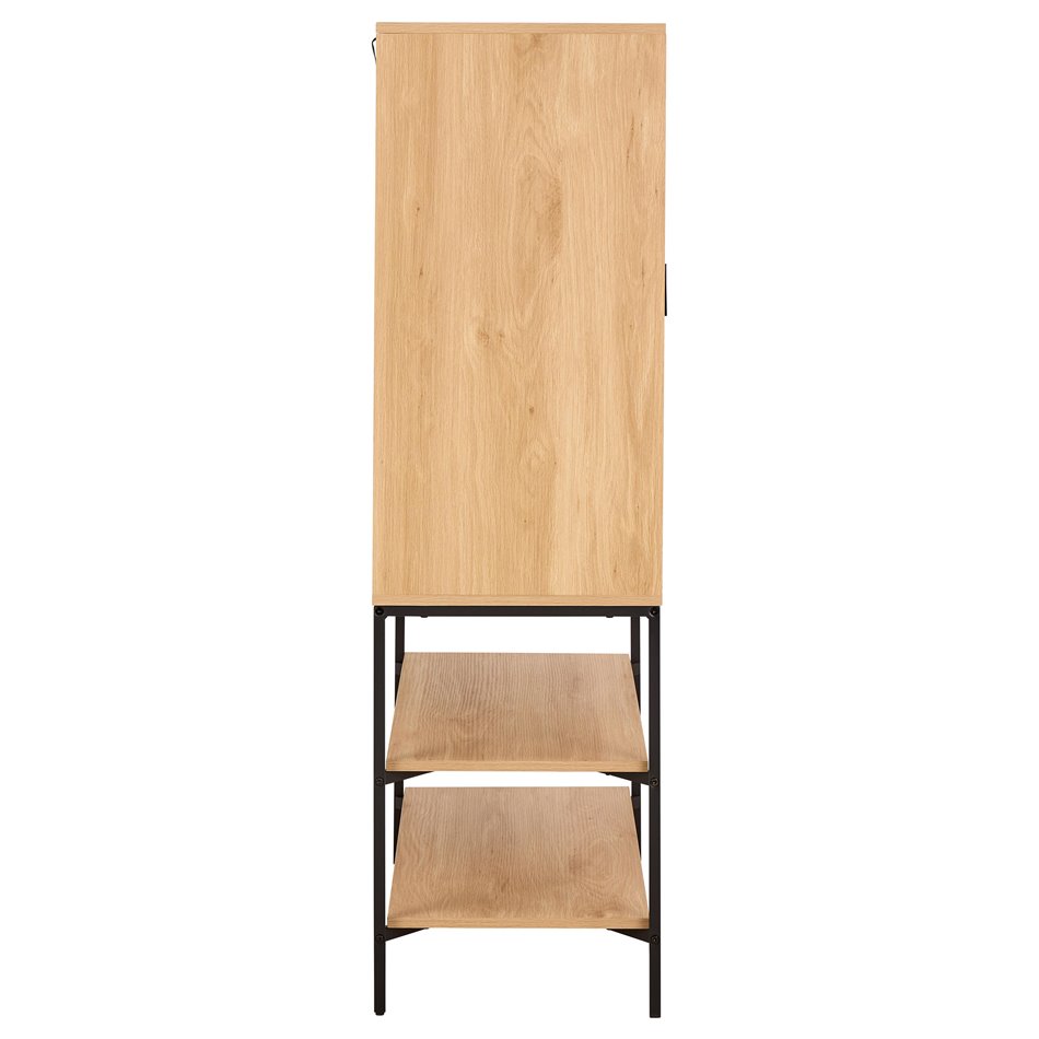 Cabinet Aipur, natural color, H140x80x40cm 