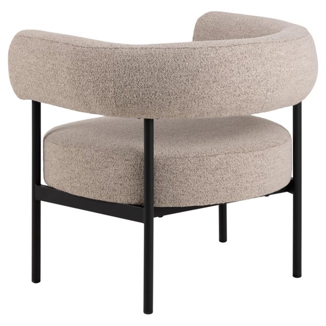 Armchair Akfield, beige, H71x78.5x67.5cm, seat height 43.5cm
