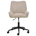 Office chair Addie, beige, H90.5x57x59.5cm, seat height 52-62cm