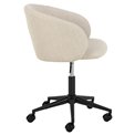 Office chair Aleanor, beige, H83x56x57cm, seat height 47.5-56cm