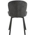 Dining chair Asra, set of 2 pcs, dark grey, H86x50x58cm, seat height 47cm