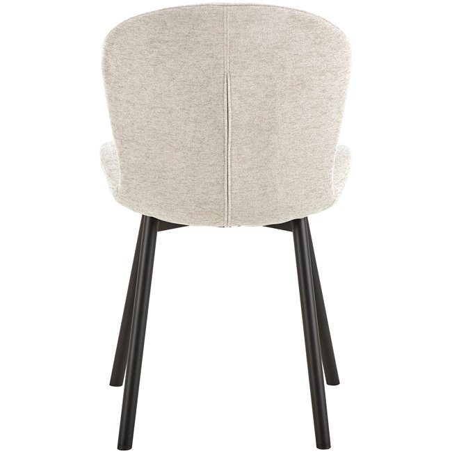 Dining chair Asra, set of 2 pcs, beige, H86x50x58cm, seat height 47cm