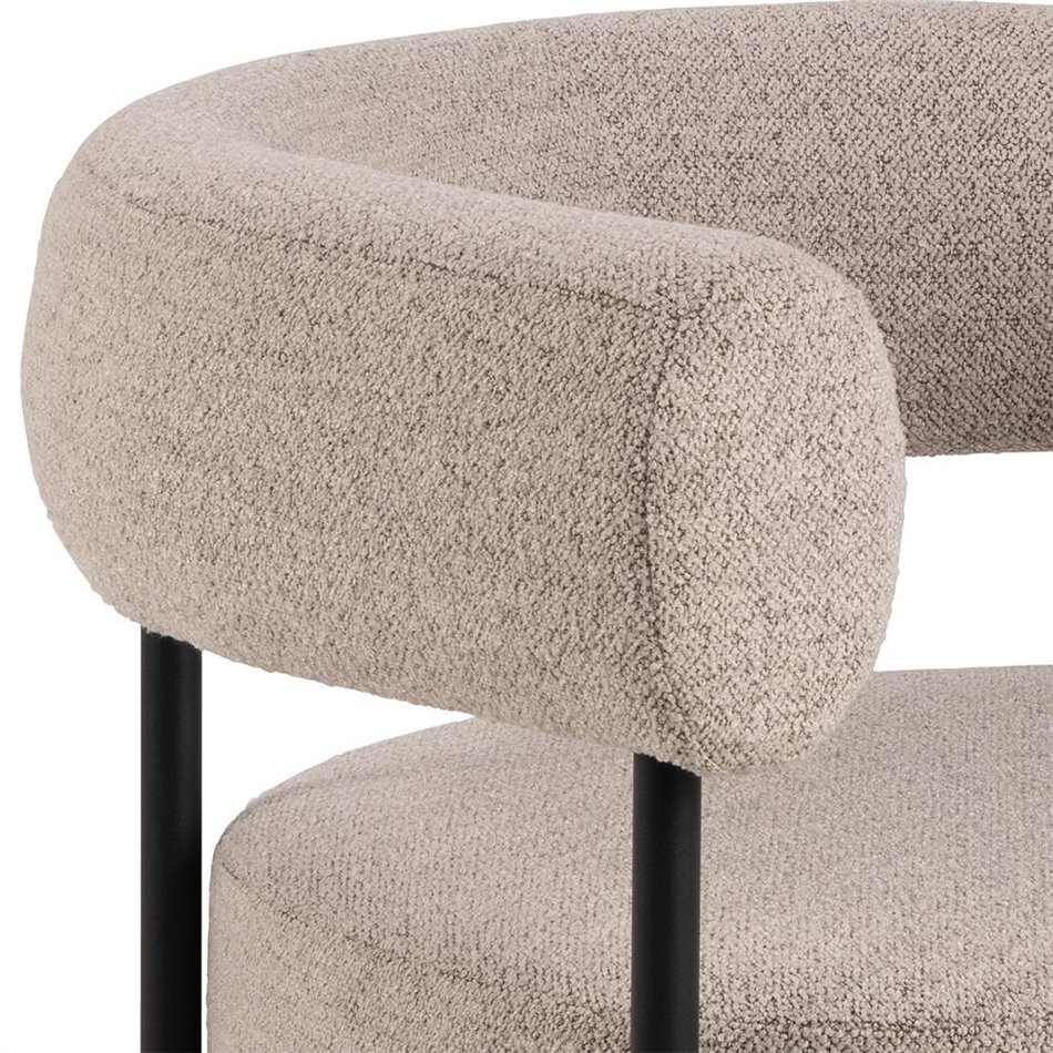 Armchair Akfield, beige, H71x78.5x67.5cm, seat height 43.5cm