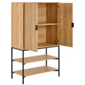Cabinet Aipur, natural color, H140x80x40cm 