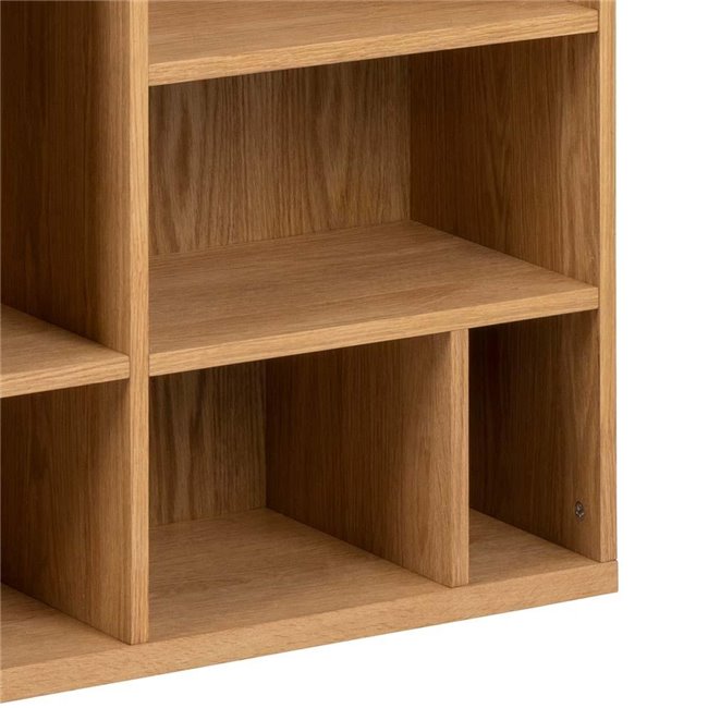 Bookcase Angoon, natural color, H180x90x30cm 